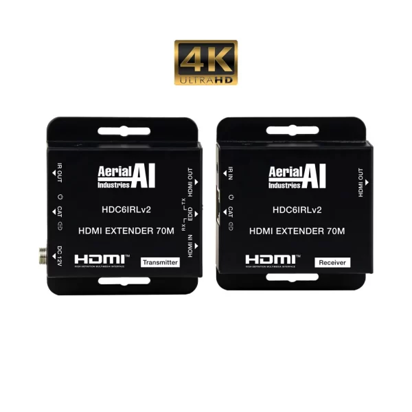 HDMI & IR Extender Over CAT5e CAT6 70m - HDC6IRLv2 - Image 2
